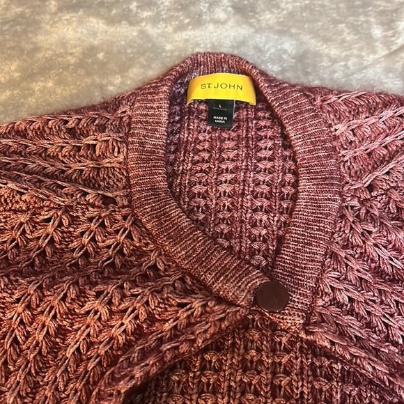 St. John short sleeve button cardigan - Picture 4 of 6